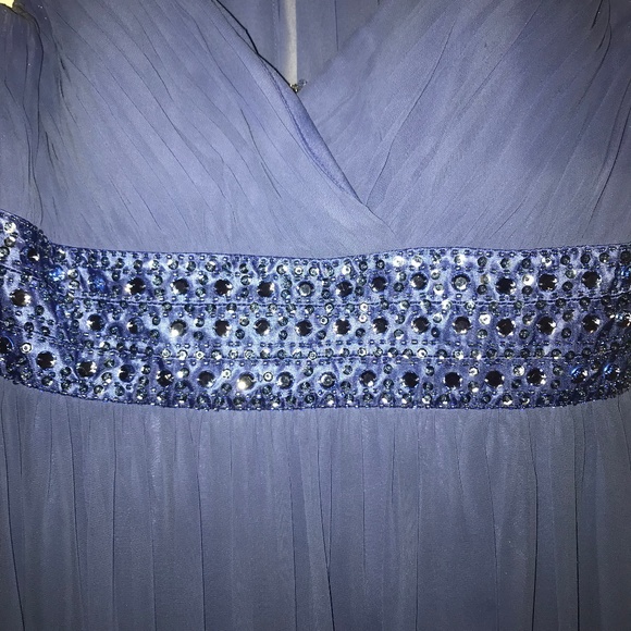 Decode Periwinkle Long Embellished Evening Gown - Picture 3 of 4